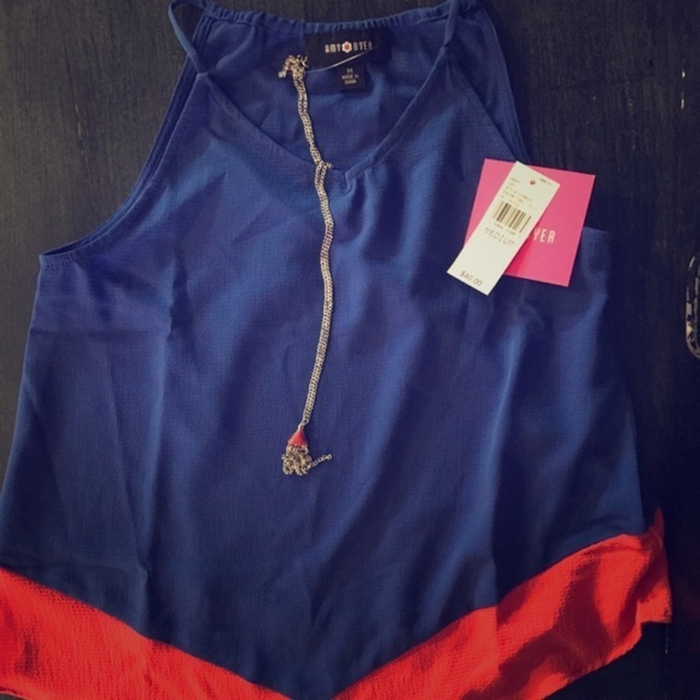 NWT Amy BYER Tank Top Girls Medium